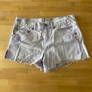 RARE free people lilac denim jean shorts size 26